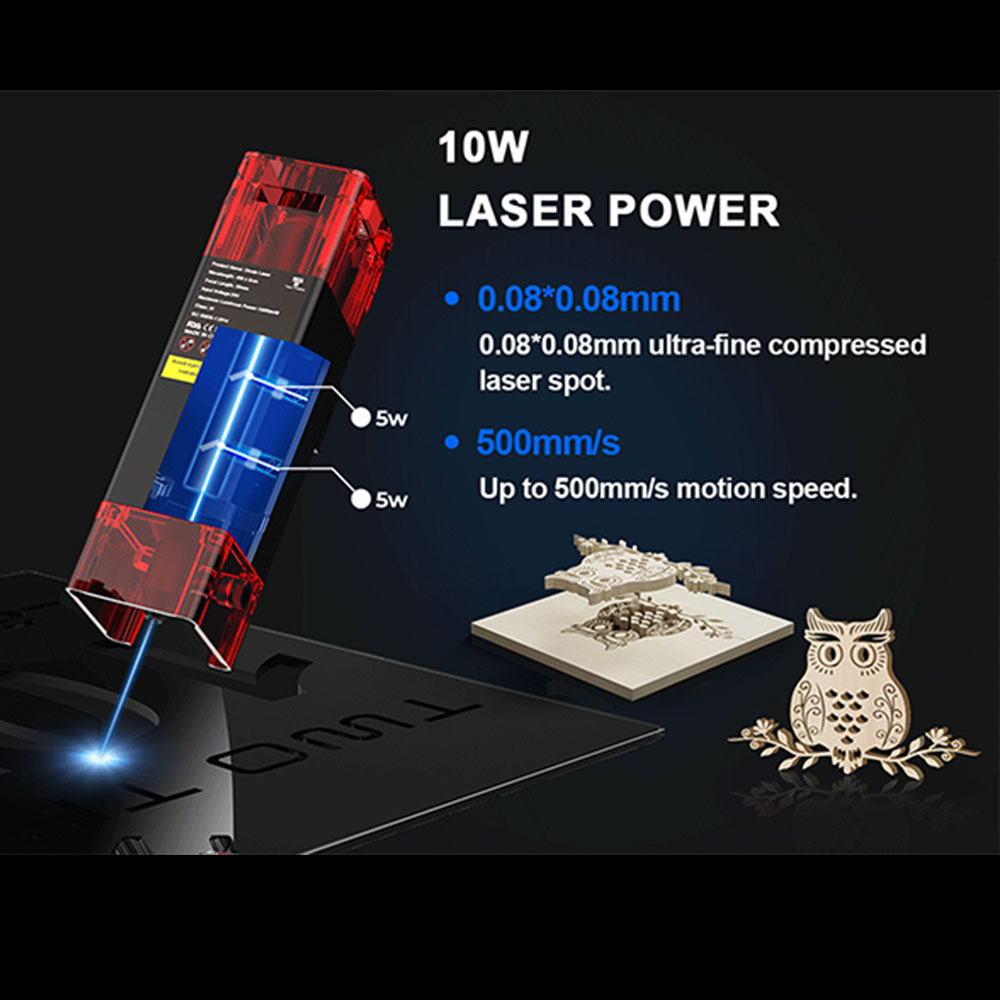 TWOTREES TTS-10 Pro Laser Engr - Acrylic Cutting Machine 评论和价格
