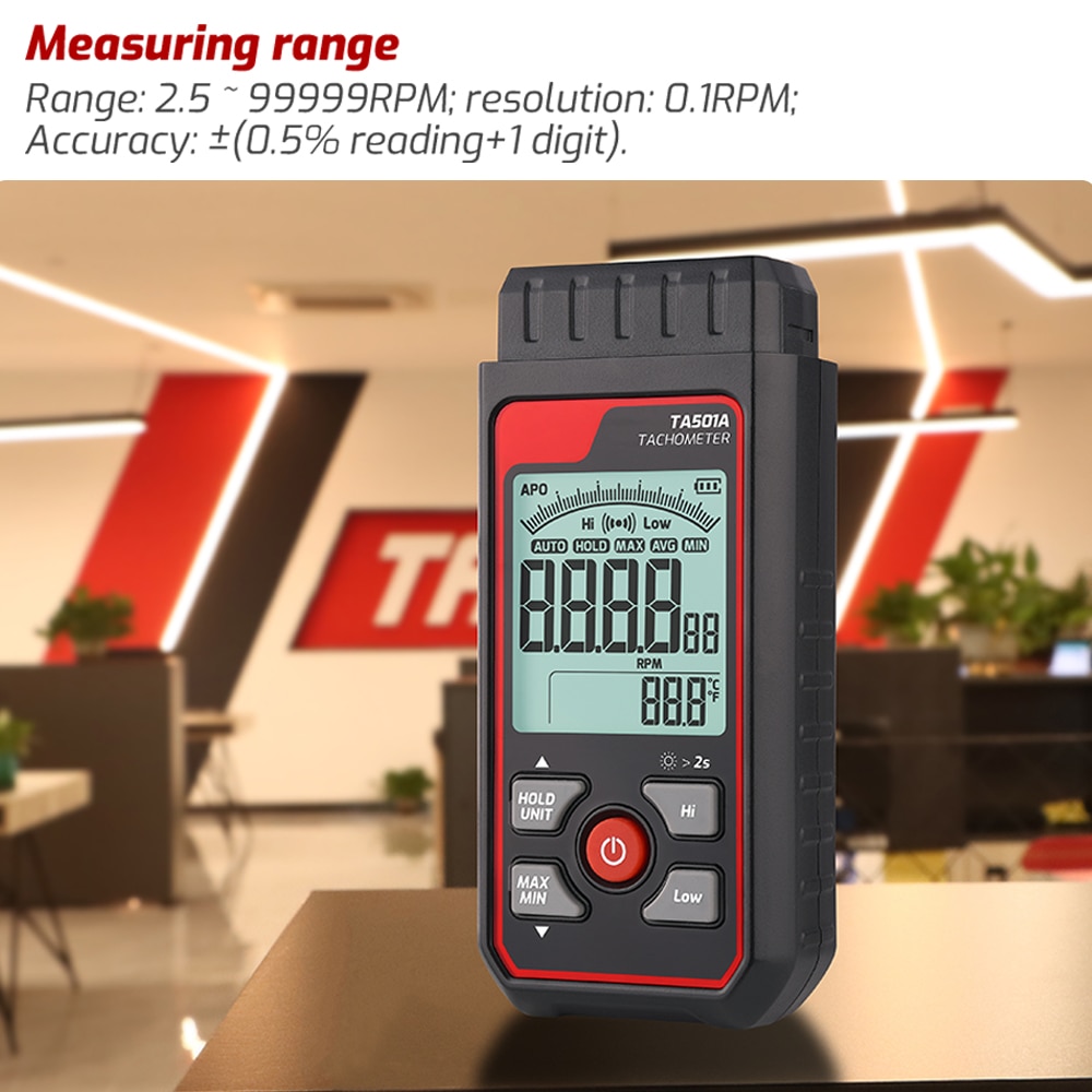 TA501A Laser Tachometer Up to  - Industrial Laser Tachometer 评论和价格