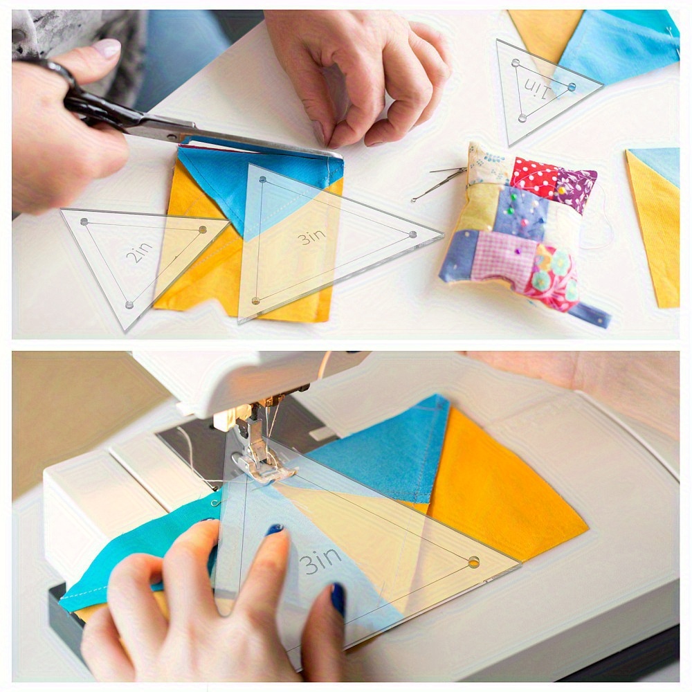 6pcs Acrylic Patchwork Triangl - Acrylic Cutting Machine 评论和价格