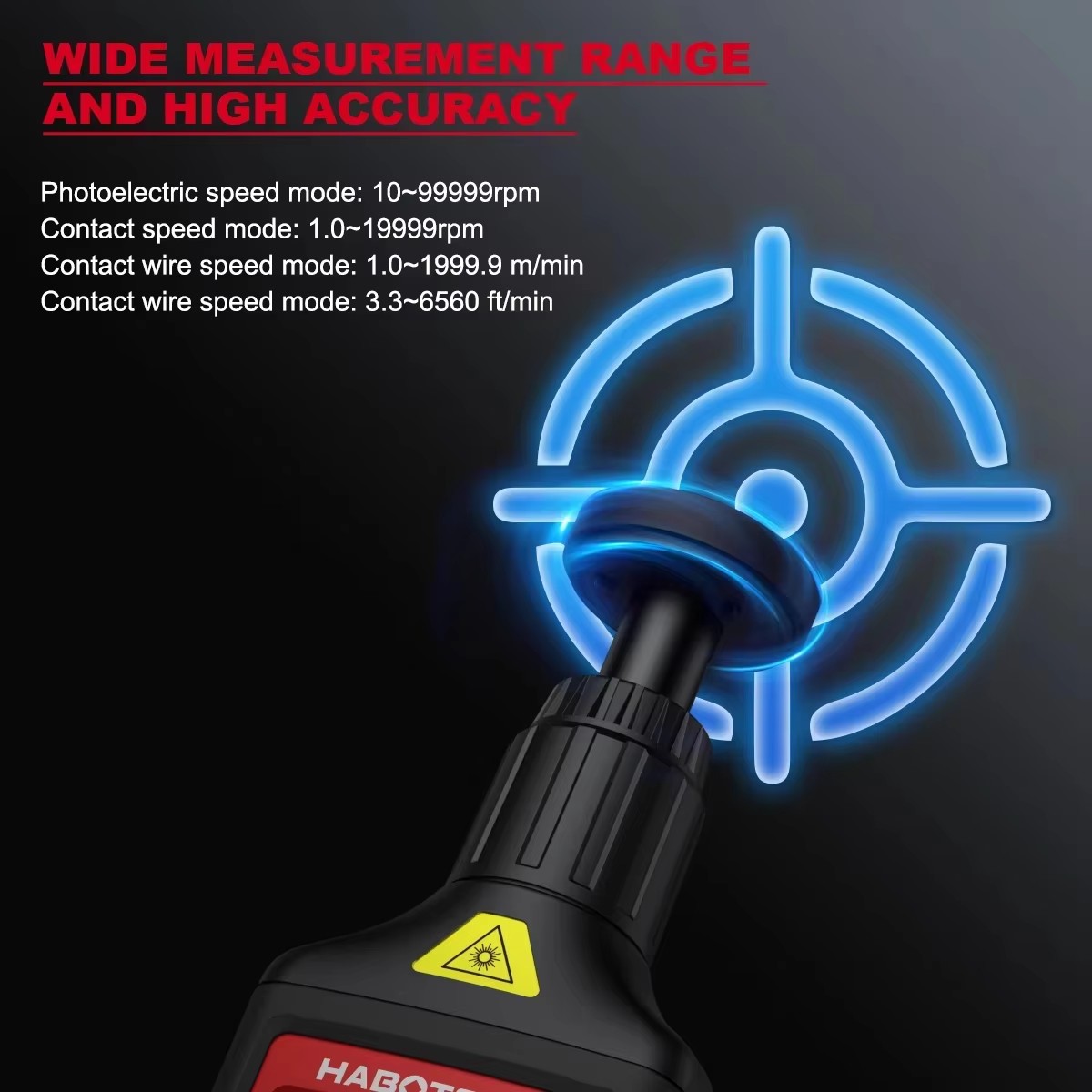 HABOTEST HT671 2-in-1 Digital  - Industrial Laser Tachometer 评论和价格